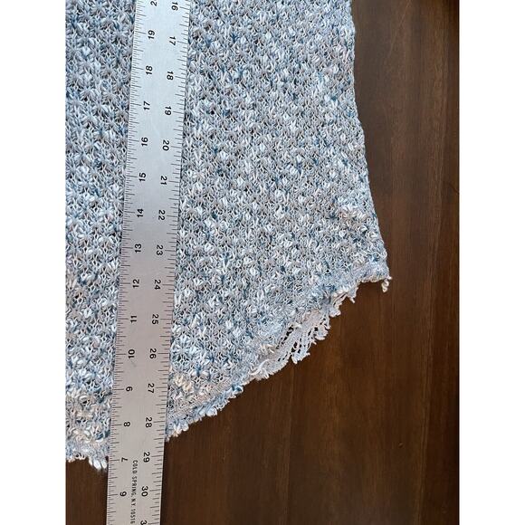 Free People Small Sweater Pullover Loose Open Knit Crochet Lace Boho Festival - Picture 6 of 6